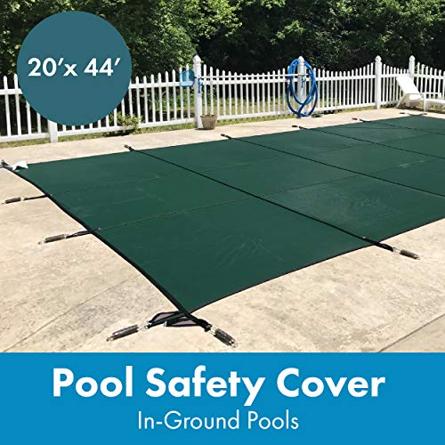 WaterWarden Inground Pool Safety Cover 20' x 44' Green Mesh