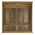 Maxxus Saunas 4 Person Low EMF FAR Infrared Carbon Canadian Red Cedar Sauna Multicolor