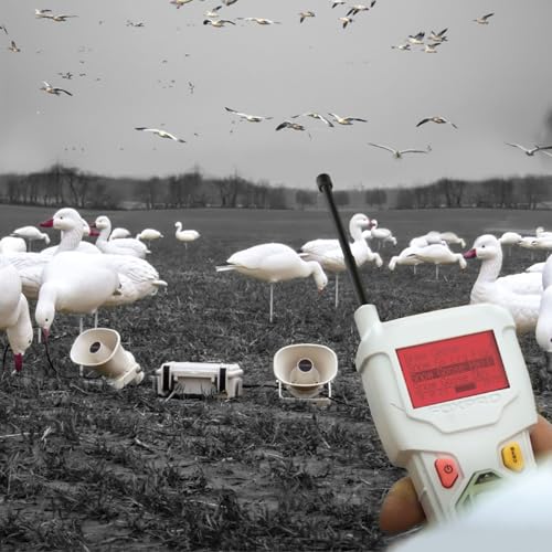 FOXPRO Snow Pro Electronic Snow Goose Game Call with 2 External Speakers and Remote White