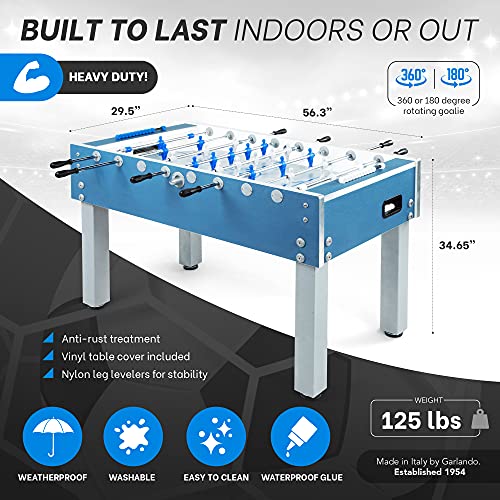 Garlando G-500 Foosball/Soccer Game Table Blue