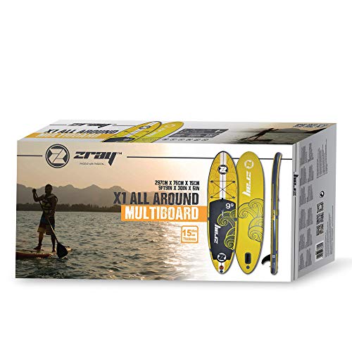 Pool Central Inflatable Zray X1 All Around Stand-Up Paddle Board 10' Yellow