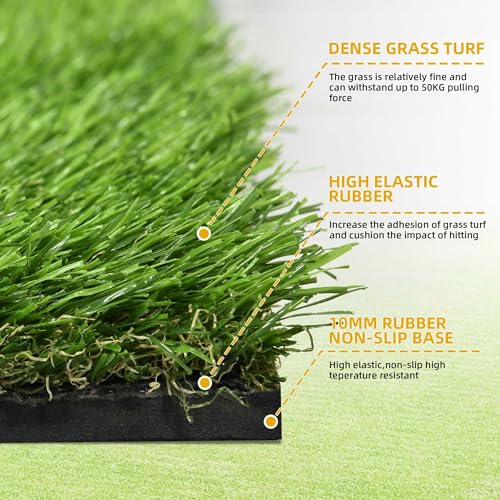 DWVO Golf Putting Green 3.3X10ft Practice Putting Mat Green