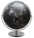 J. Thomas Columbus Black World Globe Extra Large 17" Raised Relief Black & Silver