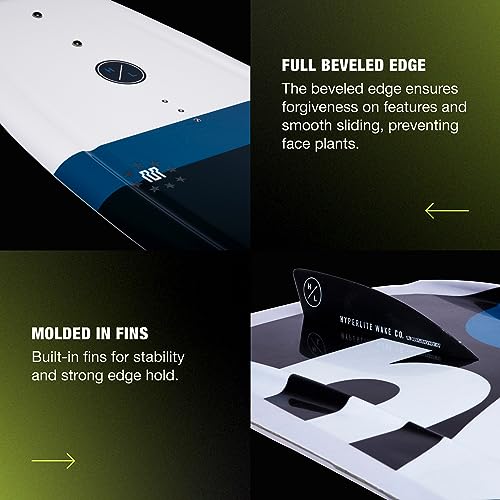 Hyperlite Motive Wakeboard + Frequency Bindings Package - Beginner to Intermediate Riders - 140cm