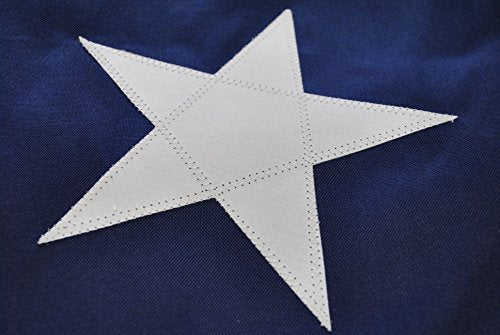 Flag Zone 30' x 60' Nylon US Flag with Embroidered Stars Red, White and Blue