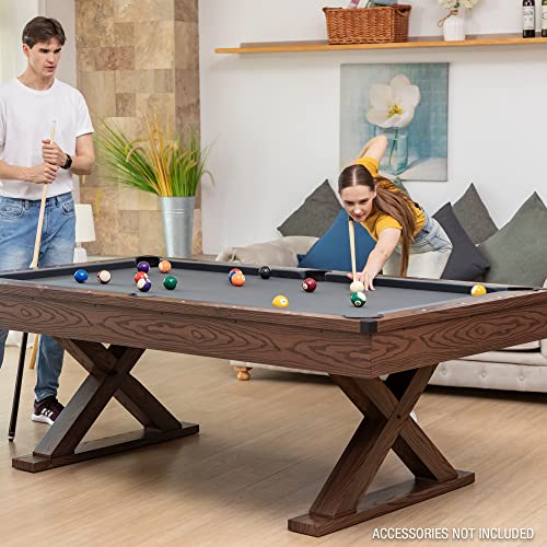 EastPoint Sports Dunhill 87-Inch Rustic Pool Table Multi-Color