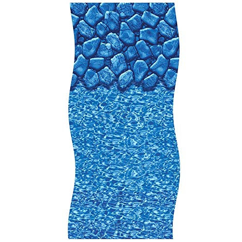 In The Swim Round Overlap Pool Liner Above Ground Swimming Pools Boulder Swirl Design Multi-Colored