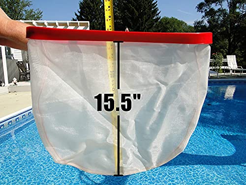 ProTuff Products 12 Pack Case - 18" Ultra Fine Mesh Pool Silt Net - Red