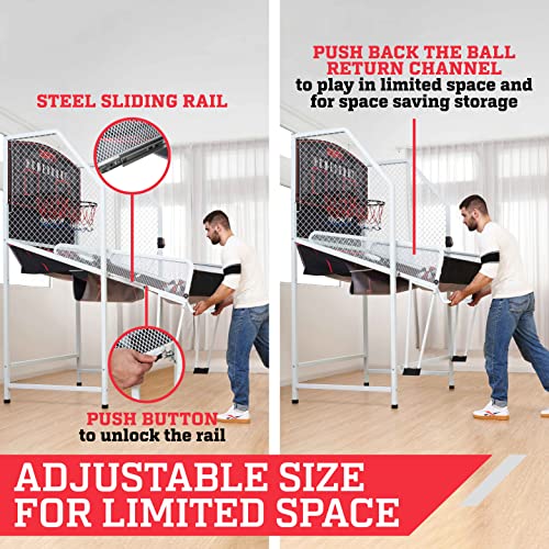 ESPN Indoor Basketball Arcade Game Premium Black/Red/White