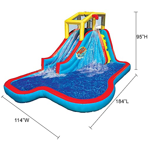 BANZAI Slide 'N' Soak Inflatable Water Park Small