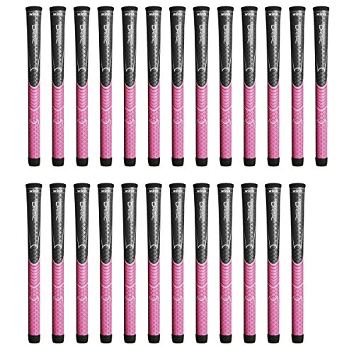 Winn Dri-Tac Undersize Golf Grip Bundle Gray/Pink 25 Piece