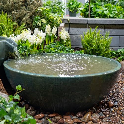 Aquascape 40-Inch Spillway Basin for Pond and Garden Water Features Green/Patina
