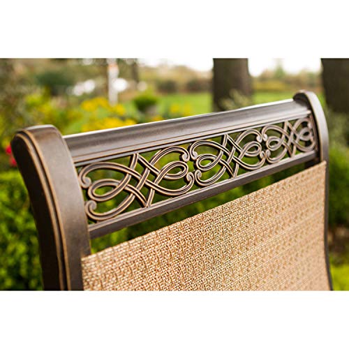 Hanover Monaco 5 Piece Outdoor Dining Set Tan