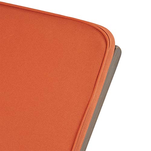 Christopher Knight Home Alexander Outdoor Acacia Wood 3 Piece Chaise Lounge Set Rust Orange
