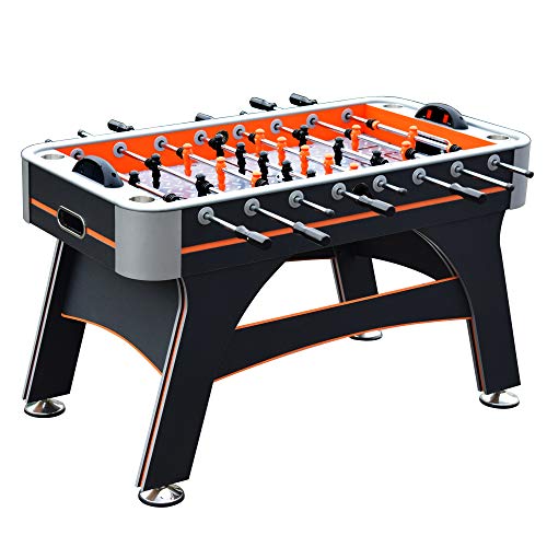 Hathaway Trailblazer 56-Inch Foosball Table with Electronic Scoring Black/Orange