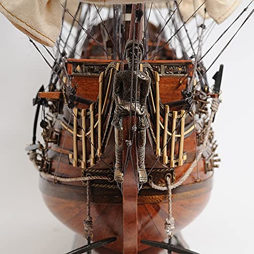 Old Modern Handicrafts Royal Louis Ship Model Natural Wood