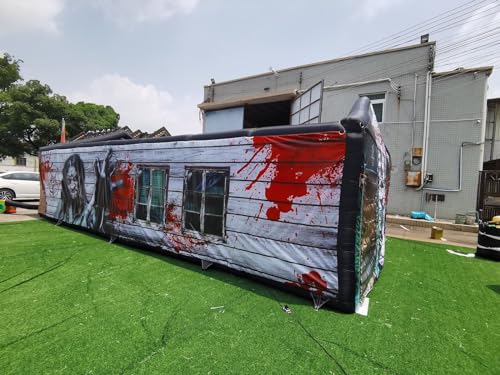 GEPAS Giant Inflatable Maze Game Halloween Haunted House As Picture Show