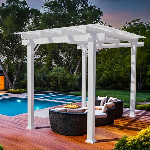 M-D Building Products Classic Pergola Kit 8'x12' White