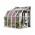 Palram Canopia Rion Sun Room 6x8 Ft. Lean-to Greenhouse DIY Kit White