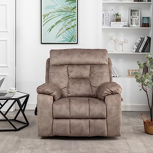 FANYE Electric Power Lift Recliner Chair with Massage and Heat Light Brown