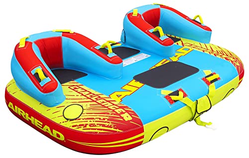 AIRHEAD CHALLENGER 1-3 Rider Towable Tube for Boating Blue