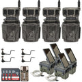 Stealth Cam Revolver 36MP 360-Degree Cellular Trail Camera Bundle with Power Pack, Holder, Memory Card & Reader (17 Items)