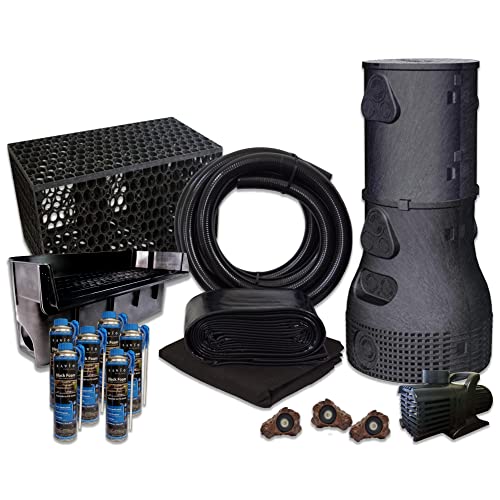 HALF OFF PONDS Savio Pond Free 10000 Waterfall Kit with PVC Liner and Pump Black