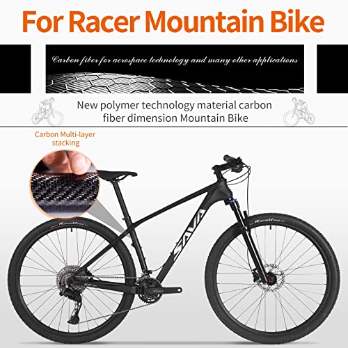 SAVADECK Carbon Fiber Mountain Bike White