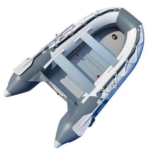 BRIS 10.8 ft Inflatable Boat Gray with White
