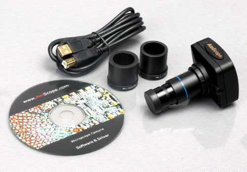 AmScope Digital Trinocular Stereo Zoom Microscope 7X-90X Clear