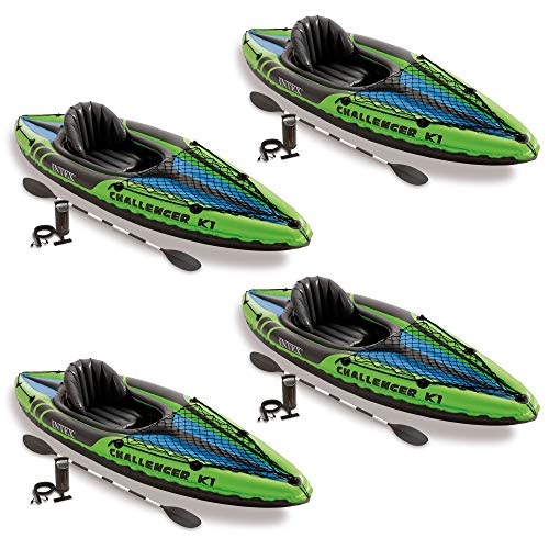 Intex Challenger K1 Inflatable Sporty Kayak 1 Person