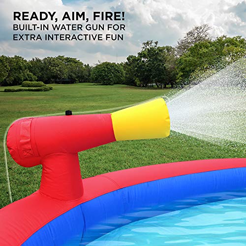 SUNNY & FUN Deluxe Inflatable Water Slide Park Multicolor