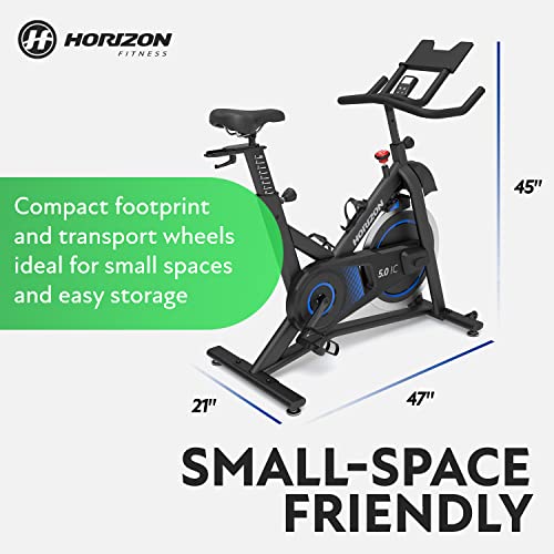 Horizon Fitness 5.0 IC Indoor Cycle Bike Black