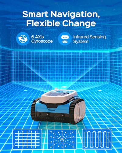 Inopool Latitude Plus Cordless Pool Vacuum 180-Min Sensor-Driven Blue