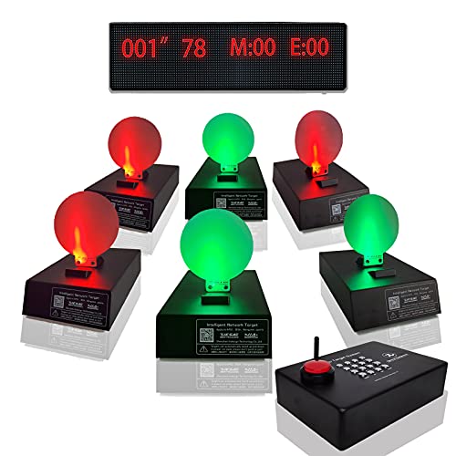 Indesign Steel Target System with Screen Display and Controller for Real-Time Shooting Data (6PCS)