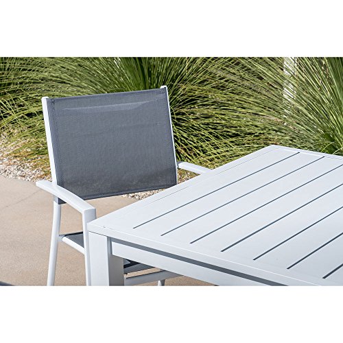 Hanover Del Mar 7-Piece Outdoor Dining Set Gray/White
