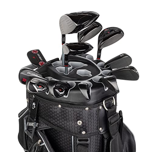 Founders Club Bomb Men's Golf Club Set with 14 Way Organizer Black Bag Right Hand (Graphite Senior)