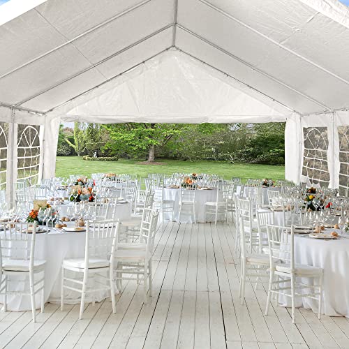 YITAHOME 20x40 ft Heavy Duty Party Tent with Removable Sidewalls White