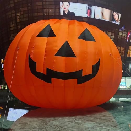 HOAELOS Inflatable Halloween Giant Pumpkin 26 Feet Outdoor Decoration