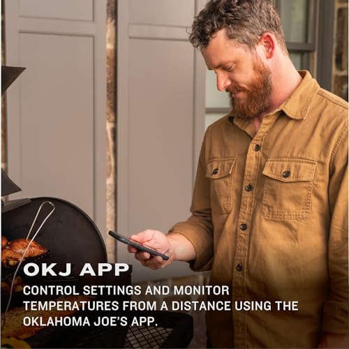 Oklahoma Joe's Tahoma Auto-Feed Charcoal 900 Smoker and Grill Black