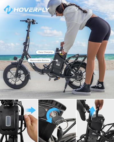 HOVERFLY H3 16" Folding Electric Bike 500W Black