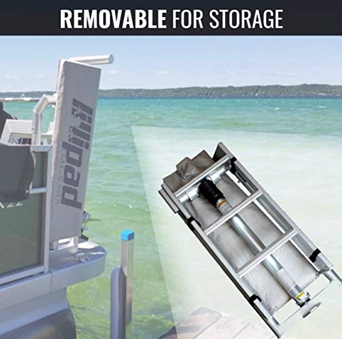 Lillipad Diving Board Pack - Includes Board, Under Mount, and Upgraded SEADEK Foam Grip Silver Anodized Cool Grey Undermount