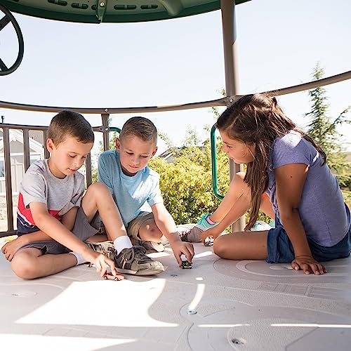 Lifetime Adventure Tower Swing Set Playset with Spider Swing Earthtone