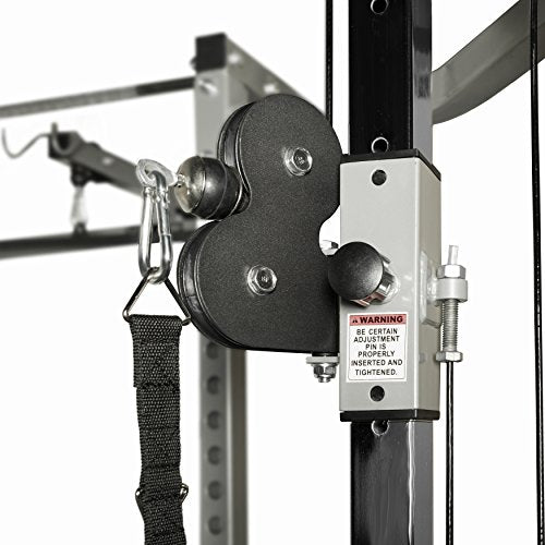 Valor Fitness Heavy Duty Power Rack - Squat Rack - Chrome Pull Up Bar and Power Cage Black