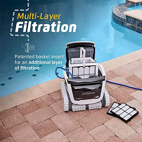 Dolphin Explorer E70 Wi-Fi Robotic Pool Vacuum Cleaner Black