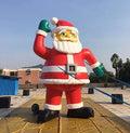 Air-Ads Supplies 15ft Inflatable Advertising Giant Santa with Blower Red Green