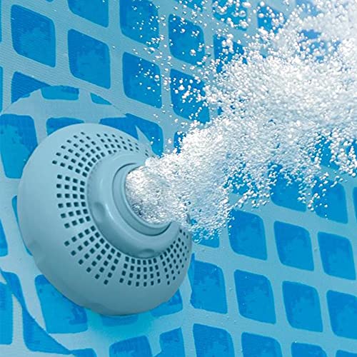 Intex Oval Above Ground Swimming Pool Set Gray Blue
