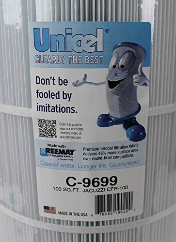 Unicel Spa Replacement Filter Cartridges 100 Sq Ft C-9699 FC-1490