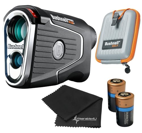 Wearable4U Bushnell Pro X3+ Plus Laser Golf Rangefinder MPN 202450 with Towel Bundle Blue