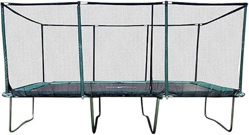 Galactic Xtreme Rectangle Trampoline 10x17 with Net Enclosure Green